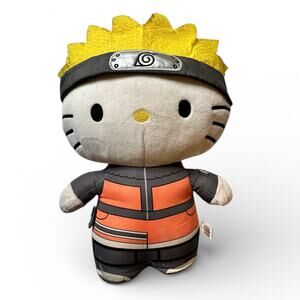 Kidrobot Sanrio Naruto x Hello Kitty Plush Collectible 13''